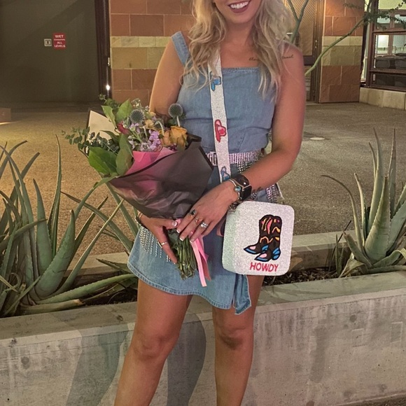 Howdy Boot Bag - White and Multicolor - Picture 2 of 2